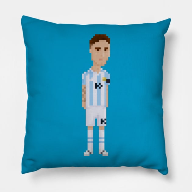 Messi Pillow by PixelFaces