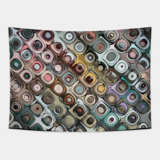 Abstract Circles Pattern Tapestry