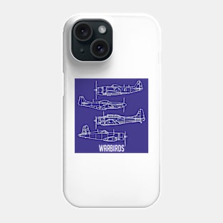 Vintage Wings: Legends in Blueprint Phone Case