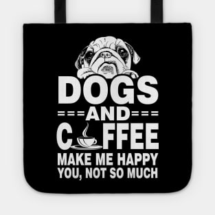 Dogs and Coffee Lovers Funny Gift Tote