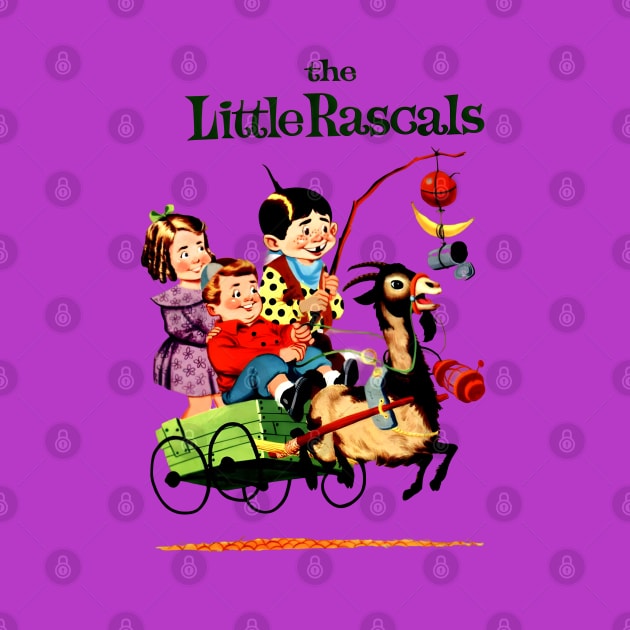 Little Rascals Retro T-Shirt Design by TooplesArt