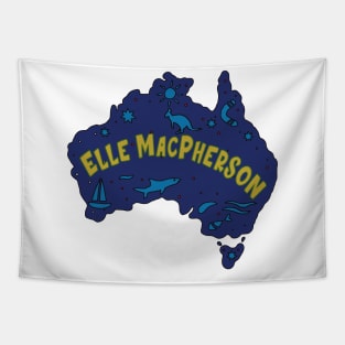 AUSSIE MAP ELLE MACPHERSON Tapestry