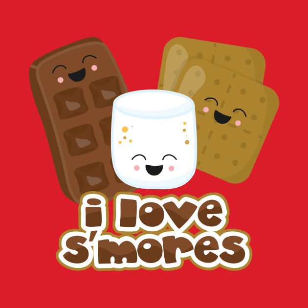 I Love S'Mores by PinkInkArt