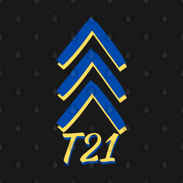 Down Syndrome Chevron Arrow for Trisomy 21 T21 for Down Syndrome Awareness by A Down Syndrome Life