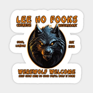 Werewolf Chinese Restaurant Magnet