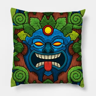 Tiki Mask Ahomana Pillow