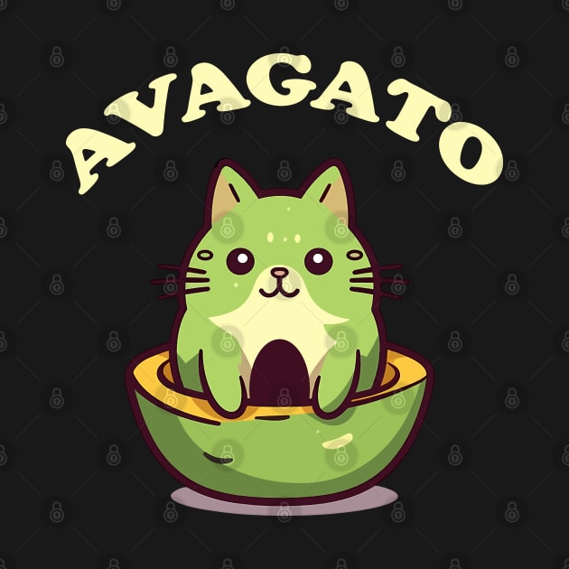 Avagato Funny Avocado Cat by DigitalNerd