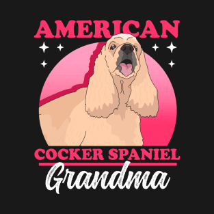 American Cocker Spaniel Grandma T-Shirt