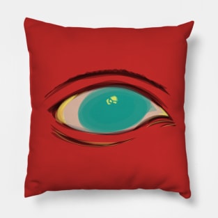 blue eyes Pillow