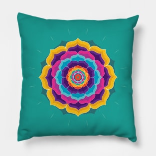 Colorful Mandala Pillow