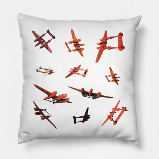 P38 Lightning Aircraft Pillow