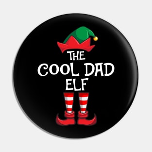 Cool Dad Elf Matching Family Christmas Pin