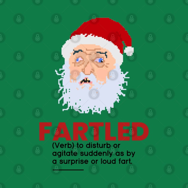 Fartled Drunk Santa by TommySniderArt