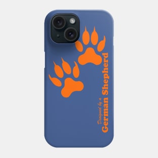 German Shepherd Pawprints Phone Case