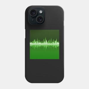 Green Audio Wave Mountains Phone Case