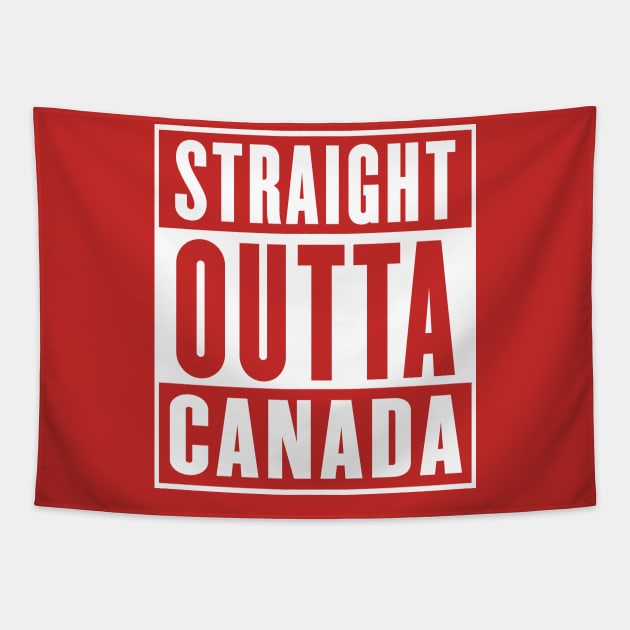 Straight Outta Canada - Parody Design Tapestry by DankFutura