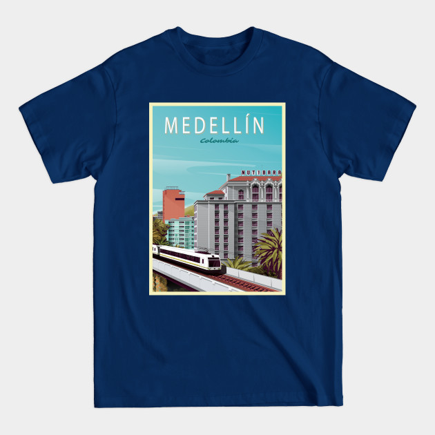 Discover Medellin, Colombia - Vintage Travel Poster - Posterart - T-Shirt