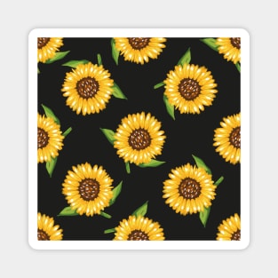 Sunflower Pattern Magnet