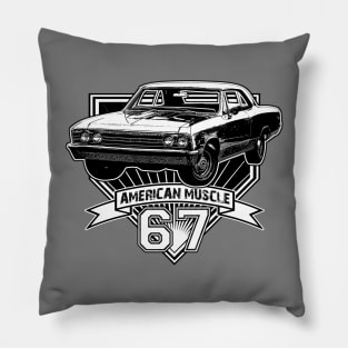 1967 American Muscle Car Pillow