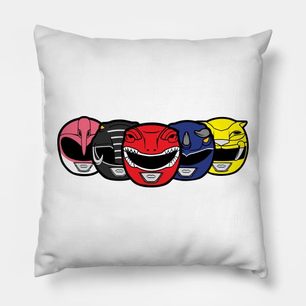 Power Rangers Pillow by bonekaduduk