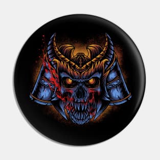 Samurai Skull Pin