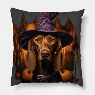 Weimaraner Spooky Halloween Pillow