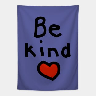 Be Kind with a Red Heart Tapestry