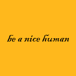 be a nice human T-Shirt