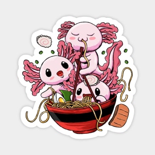 Ramen Axolotl Magnet