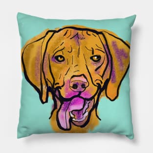 The happy Vizsla Love of My Life Pillow