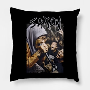 saxon granny scream Pillow