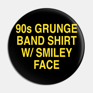 90s Grunge Band Pin