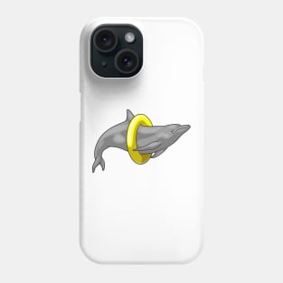 Dolphin Swimming Lifebuoy Phone Case