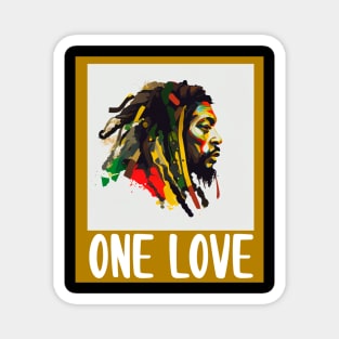 Rasta One Love Reggae Rastafari Magnet