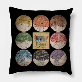 NATURE’S TREES IN EIGHT COLORS Pillow