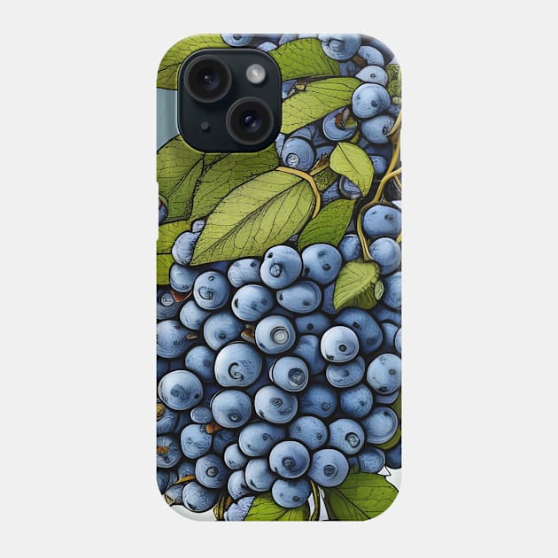 Fresh Blueberries Phone Case by LyndiiLoubie