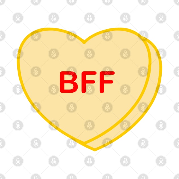 Conversation Heart: BFF by LetsOverThinkIt