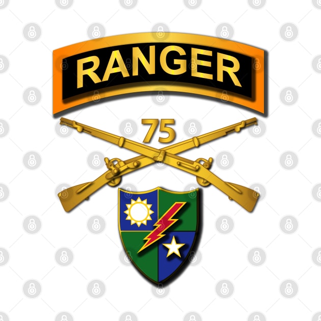 75th Infantry Regiment (Ranger) Branch w Ranger Tab w DUI by twix123844