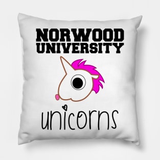 Norwood University Unicorns Pillow