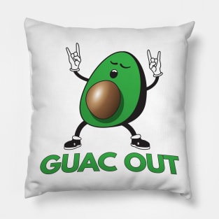 Guac Out - Avocado Pun Pillow