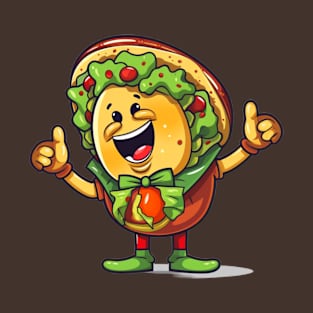 kawaii Taco cehees T-Shirt cute potatofood funny T-Shirt