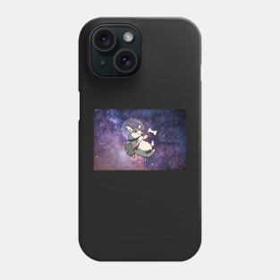 cardigan blue merle space corgi with jetpack Phone Case