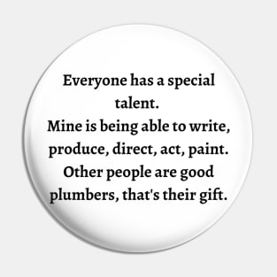 Garth Marenghi talent quote Pin