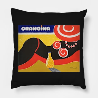 Orangina Vintage Design Pillow