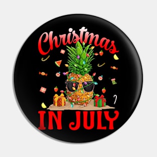 Christmas In July Pineapple Summer Pin