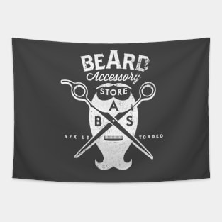Beard Accessory Store logo - dark background Tapestry