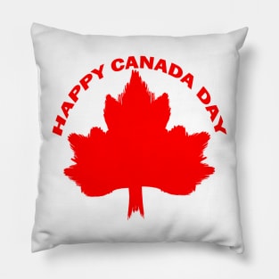 happy canada day red version Pillow