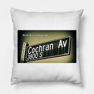 Cochran Avenue, Los Angeles, California by Mistah Wilson Pillow