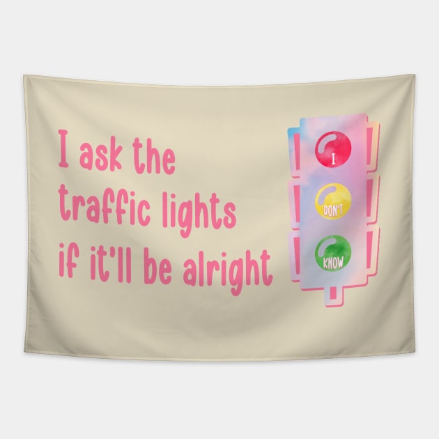 Death by a Thousand Cuts Traffic Lights Tapestry by Mint-Rose