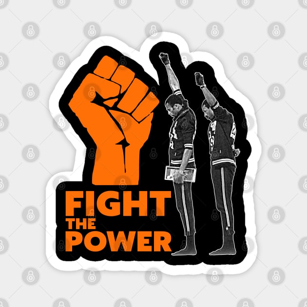 FIGHT THE POWER // Black Power Salute 1968 Olympics Magnet by darklordpug